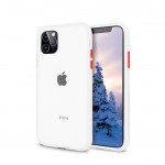 Wholesale iPhone 11 Pro Max (6.5 in) Slim Matte Hybrid Bumper Case (Clear Clear)